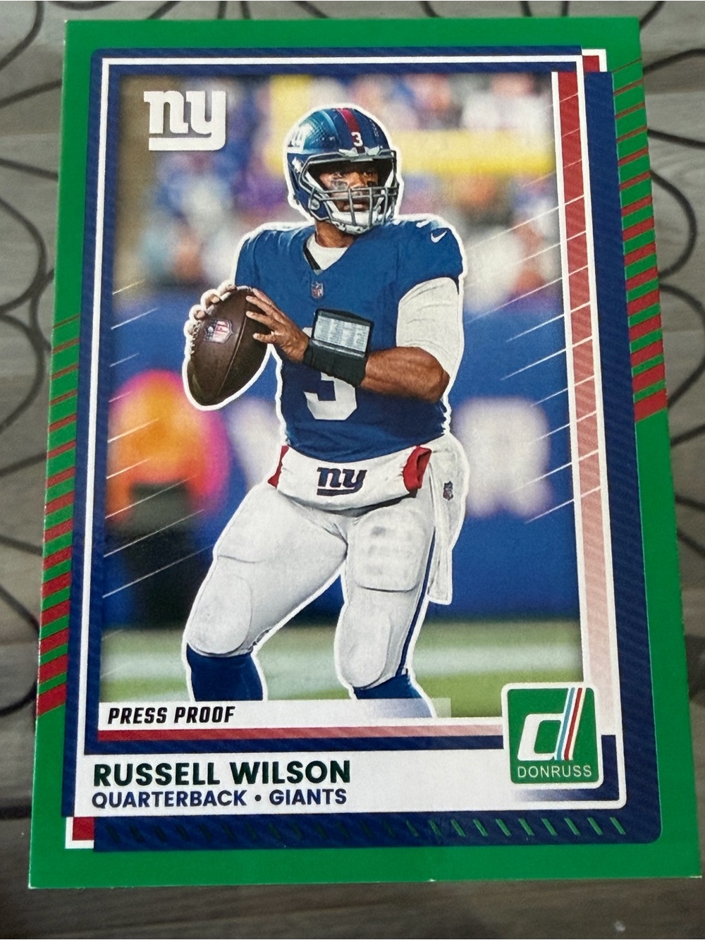 Russell Wilson 2025 Panini New York Giants NFL Football Card